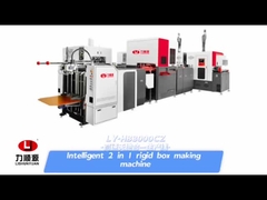 Máquina de fabricação de caixas rígidas totalmente automática