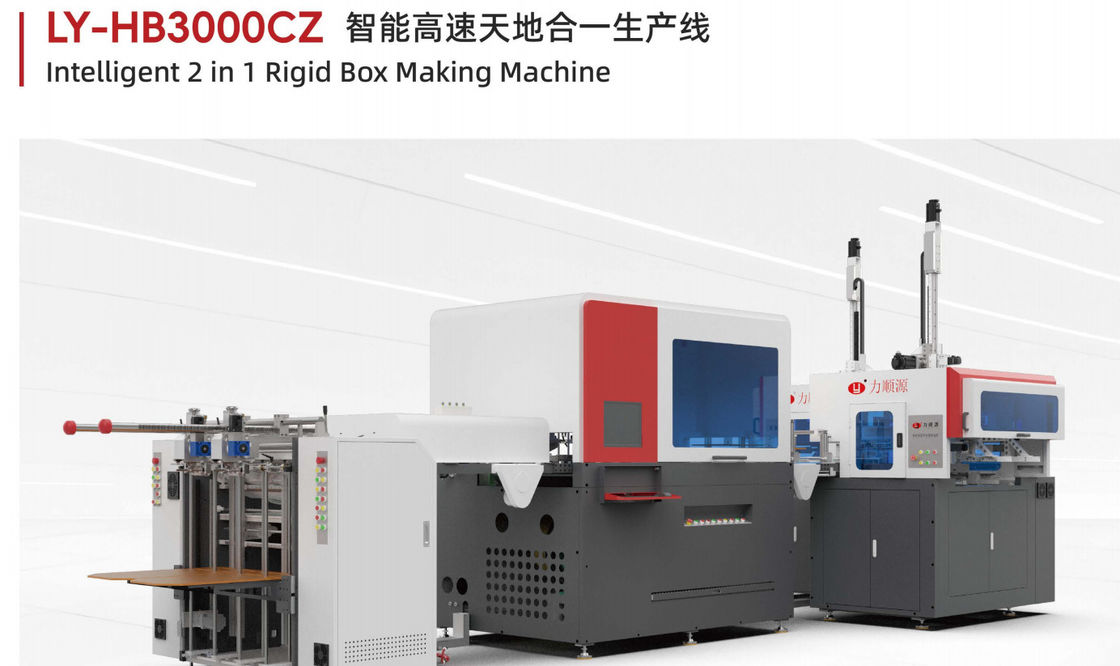 Sistema de controlo PLC Máquina automática de fabricação de caixas de papel com papel de cara Tamanho 700420300 e 1206080 mm para produção