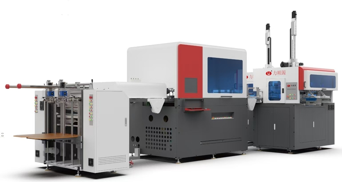 Máquina de fabricação de caixas rígidas automática de alta velocidade e multifunção 2 em 1 50-70pcs/min