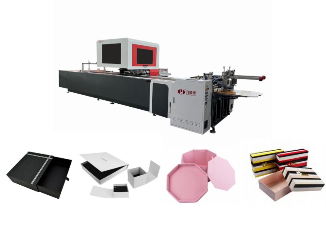 LY-850DN Máquina de posicionamento de folhas duplas múltiplas Máquina de fabricação de presentes premium Máquina de fabricação de caixas