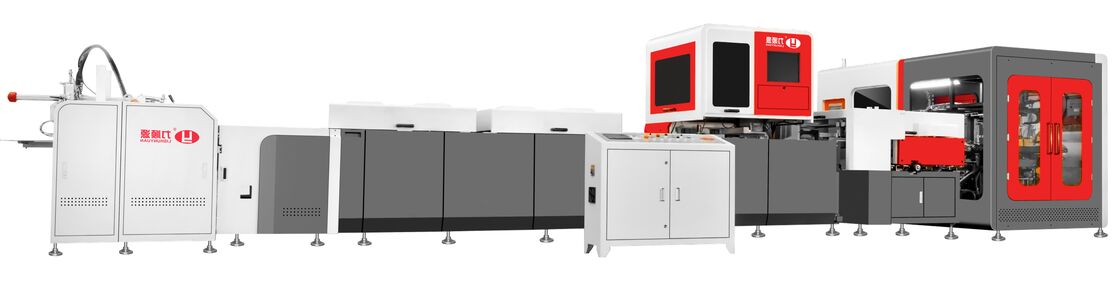 Sistema inteligente de fabricação de caixas de alta velocidade 20-30pcs/min adequado para caixas de vinho caixas de tubo