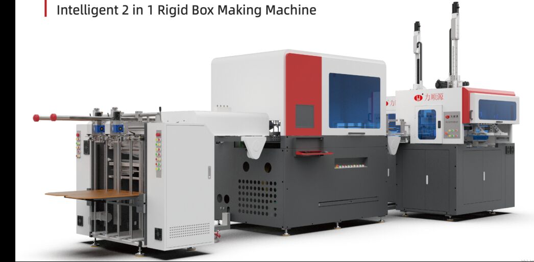 LY- HB-3000CB Inteligente 2 em 1 Máquina de cartonagem rígida de alta velocidade dentro das funções de prensagem de bolhas Máquina de cartonagem rígida automática / Máquina de cartonagem automática