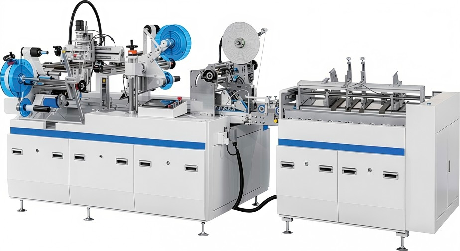 LY-600SFT-3 Máquina de aplicação de fita multifunção de dois lados para caixas dobráveis Caixa de presente Equipamento de fabricação Caixa Máquina de colagem de fita