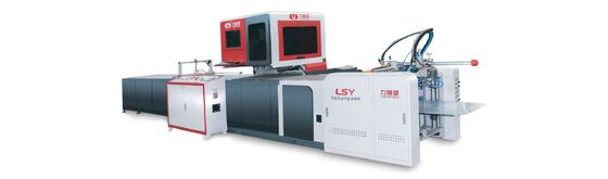 LY-485C-PK Fully Automated Machine Vision Case Wrapping Machine    Case Making Machine