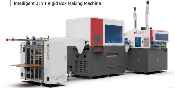 LY-3000CB Máquina de fabricação de caixas rígidas de alta velocidade inteligente 2 em 1 (dentro das funções de prensagem de bolhas) Máquina de fabricação de caixas rígidas / Máquina de fabricação de caixas de embalagem / Máquina automática de fabricação de caixas rígidas / Máquina de fabricação de caixas de presente