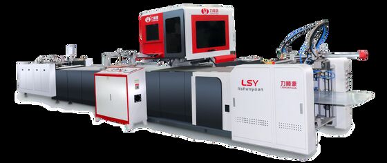 LY-485C-PK Fully Automated Machine Vision Case Wrapping Machine   Hardcover Making Machine   Case Making Machine