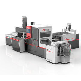 Máquina de posicionamento automática avançada, máquina industrial da cartonagem para guardas-joias, caixas de presente, caixas cosméticas