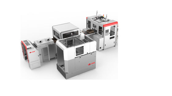 A máquina rígida inteligente de alta velocidade da cartonagem 35-45pcs/min de LY-HB2500CK para a composição/joia/vinho encaixota a fatura